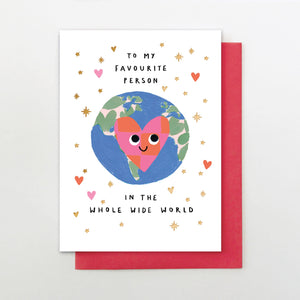 Favourite Person Card