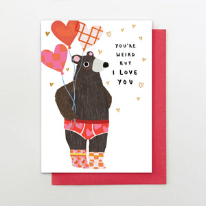 I Love Weird Card